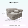 Meowbaby Kindersessel 3‑in‑1 Dune - Faltbare Kindercouch & Spielmatratze