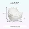 MeowBaby Kindersessel eckig - Premium Bouclé