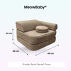 Meowbaby Kindersessel 3‑in‑1 Dune - Faltbare Kindercouch & Spielmatratze