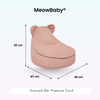 MeowBaby Kindersessel Bären-Sitzsack Cord Premium - Slim Cord Edition