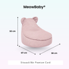 MeowBaby Kindersessel Bären-Sitzsack Cord Premium - Slim Cord Edition