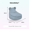 MeowBaby Kindersessel Bären-Sitzsack Cord Premium - Slim Cord Edition