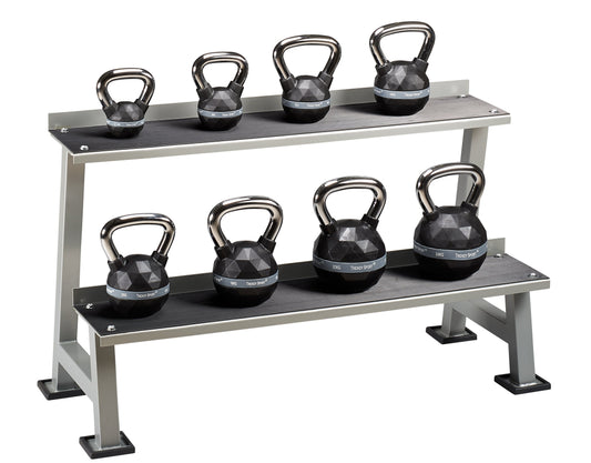 Exklusives Kettlebells Spezialpaket (8 Kettlebells von 4kg-24kg + Aufbewahrungssystem)