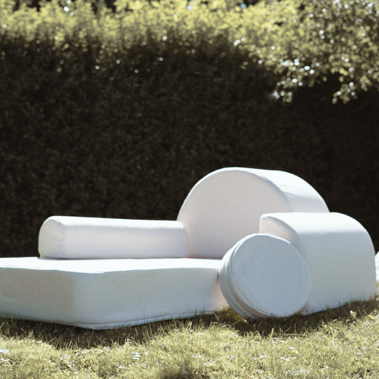 Meowbaby Kindersessel 3‑in‑1 Outzy - Faltbare Kindercouch & Spielmatratze - Outdoor Living Edition