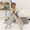 MeowBaby Kletterdreieck mit Rutsche 60x61 cm, Holz