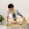 MeowBaby Kletterdreieck mit Rutsche 60x61 cm, Holz