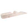 MeowBaby Schaumspielset Bouclé cremé/weiss mit Bällebad, 100 Bälle - eigene Farbauswahl