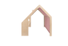 MeowBaby Spielhaus/Kaufladen mit Dach