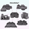 MeowBaby Spielsofa Mini Max Churros - Plüschcord Edition