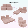 MeowBaby Spielsofa Mini Basic Churros - Plüschcord Edition