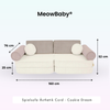 MeowBaby Spielsofa Ästhetik Cord Cookie Dream - Classic Cord Edition