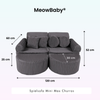 MeowBaby Spielsofa Mini Max Churros - Plüschcord Edition
