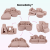 MeowBaby Spielsofa Mini Max Churros - Plüschcord Edition