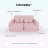 MeowBaby Spielsofa Mini Plus Cord Premium - Slim Cord Edition