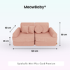 MeowBaby Spielsofa Mini Plus Cord Premium - Slim Cord Edition