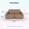 MeowBaby Spielsofa Mini Plus Cord Premium - Slim Cord Edition