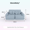 MeowBaby Spielsofa Mini Plus Cord Premium - Slim Cord Edition