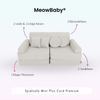 MeowBaby Spielsofa Mini Plus Cord Premium - Slim Cord Edition