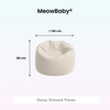 MeowBaby Outdoor Kinder-Sitzsack Outzy Floreo - Outdoor Living Edition