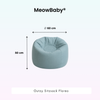 MeowBaby Outdoor Kinder-Sitzsack Outzy Floreo - Outdoor Living Edition