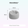 MeowBaby Outdoor Kinder-Sitzsack Outzy Floreo - Outdoor Living Edition