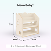 MeowBaby 2-in-1 Montessori-Bücherregal Cloudy
