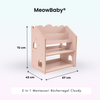 MeowBaby 2-in-1 Montessori-Bücherregal Cloudy
