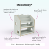 MeowBaby 2-in-1 Montessori-Bücherregal Cloudy