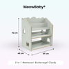 MeowBaby 2-in-1 Montessori-Bücherregal Cloudy
