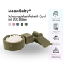MeowBaby Schaumspielset Ästhetik Cord mit Bällebad, 200 Bälle - eigene Farbauswahl