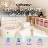 MeowBaby Schaumspielset Bouclé cremé/weiss mit Bällebad, 200 Bälle - eigene Farbauswahl