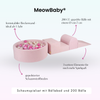 MeowBaby Schaumspielset Velvet mit Bällebad, 200 Bälle - eigene Farbauswahl