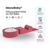 MeowBaby Schaumspielset Velvet mit Bällebad, 200 Bälle - eigene Farbauswahl