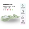 MeowBaby Schaumspielset Velvet mit Bällebad, 200 Bälle - eigene Farbauswahl