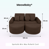 MeowBaby Spielsofa Ästhetik Cord Mini Max - Classic Cord Edition