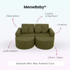 MeowBaby Spielsofa Ästhetik Cord Mini Max - Classic Cord Edition