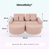 MeowBaby Spielsofa Ästhetik Cord Mini Max - Classic Cord Edition