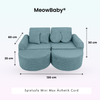 MeowBaby Spielsofa Ästhetik Cord Mini Max - Classic Cord Edition