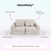 MeowBaby Spielsofa Ästhetik Cord Mini Plus - Classic Cord Edition