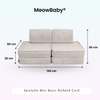 MeowBaby Spielsofa Ästhetik Cord Mini Basic - Classic Cord Edition