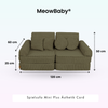 MeowBaby Spielsofa Ästhetik Cord Mini Plus - Classic Cord Edition
