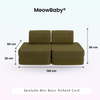 MeowBaby Spielsofa Ästhetik Cord Mini Basic - Classic Cord Edition