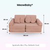 MeowBaby Spielsofa Ästhetik Cord Mini Plus - Classic Cord Edition
