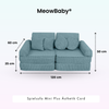 MeowBaby Spielsofa Ästhetik Cord Mini Plus - Classic Cord Edition