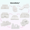 MeowBaby Spielsofa Mini Max Bearly - Soft Teddy Edition