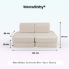MeowBaby Spielsofa Mini Basic Bearly - Soft Teddy Edition