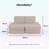 MeowBaby Spielsofa Mini Basic Bearly - Soft Teddy Edition