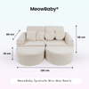 MeowBaby Spielsofa Mini Max Bearly - Soft Teddy Edition