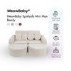 MeowBaby Spielsofa Mini Max Bearly - Soft Teddy Edition