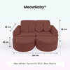 MeowBaby Spielsofa Mini Max Bearly - Soft Teddy Edition